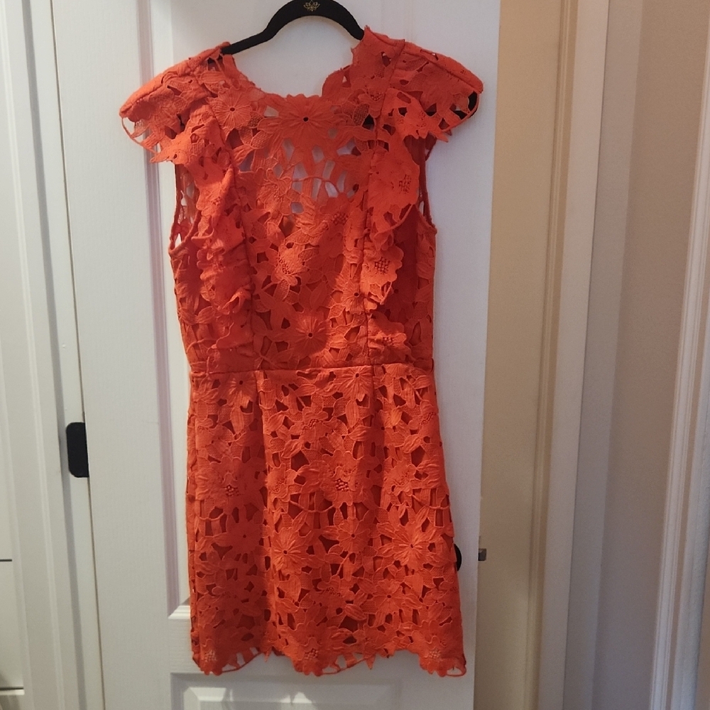 Orange Lace Dress